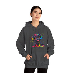 Colorful Puppy Sweatshirt - Cozy Pet Lover Hoodie, Gift for Dog Owners, Birthday Present, Dog-Themed Apparel, Animal Lover Fashion