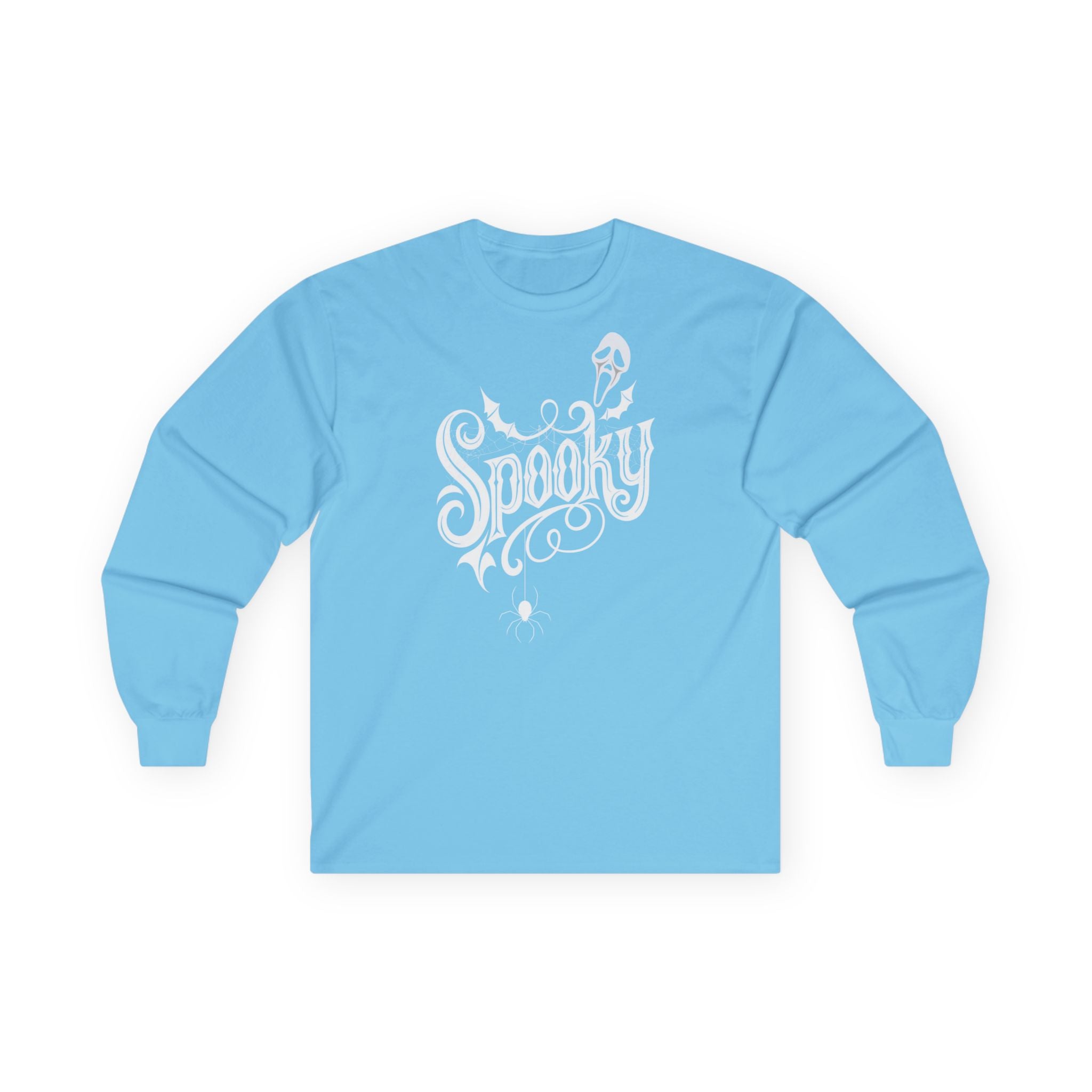 Spooky Long Sleeve Tee, Halloween Shirt, Fall Fashion, Unisex Shirt, Ghostly Apparel, Casual Wear