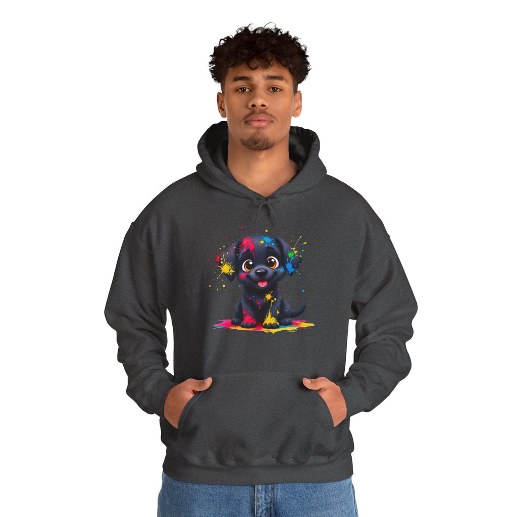 Colorful Puppy Sweatshirt - Cozy Pet Lover Hoodie, Gift for Dog Owners, Birthday Present, Dog-Themed Apparel, Animal Lover Fashion