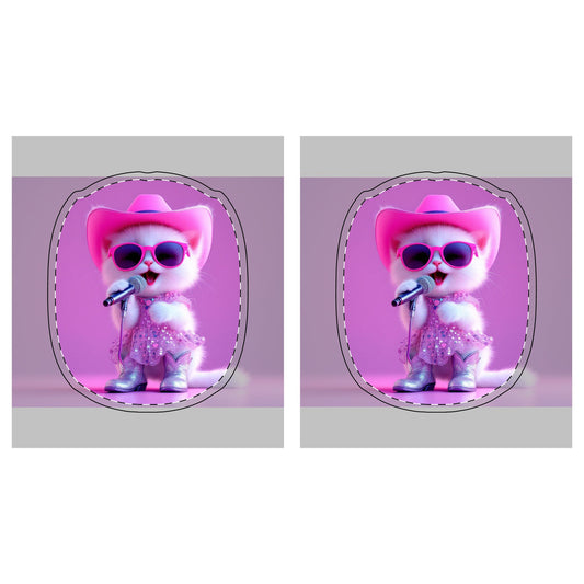 Cute Cat AirPod Max Case - Pink Glamour Design for Pet Lovers