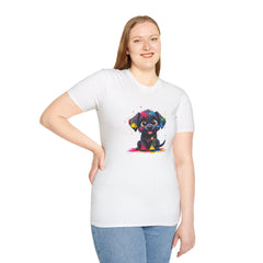 Cute Puppy Art Unisex T-Shirt, Dog Lover Shirt, Pet Parent Gift, Casual Wear, Funny Graphic Tee