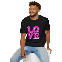 Love Balloon Graphic Unisex T-Shirt, Cute Couples Apparel, Valentine's Day Gift, Casual Wear, Trendy Gift Idea, Statement Tee