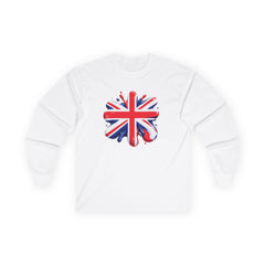British Flag Long Sleeve Tee - Unisex Ultra Cotton, Perfect for Celebrations and Everyday Style