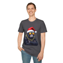 Cool Gorilla Santa T-Shirt | Funny Holiday Tee | Unisex Gift for Christmas, Party Wear, Family Gathering, Casual Style