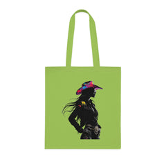 Cowgirl Spirit Cotton Tote Bag | Fun, Stylish, Eco-Friendly Bag for Farmers Markets, Beach Days, Shopping, Gifts