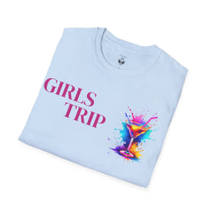 Girls Trip Unisex T-Shirt, Softstyle Tee for Friends, Vacation Apparel, Travel Gear, Girls Night Out, Fun Gifts