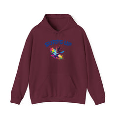 Surf's Up Unisex Heavy Blend Hooded Sweatshirt - Vibrant Beachwear for Surfers