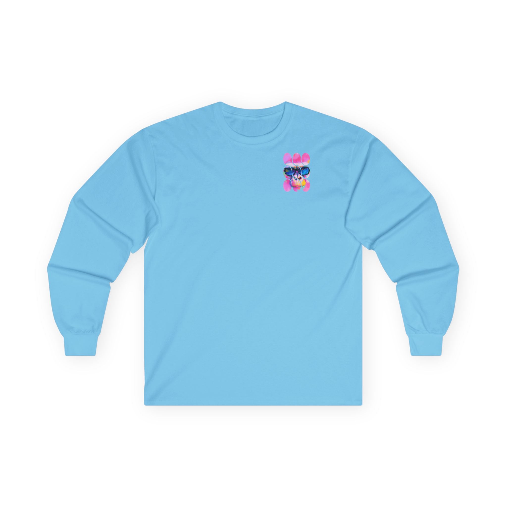 Vibrant Art-Inspired Long Sleeve Tee, Colorful T-Shirt for Artists, Gift for Birthdays, Casual Wear, Festival Outfit, Unique Graphic Tee