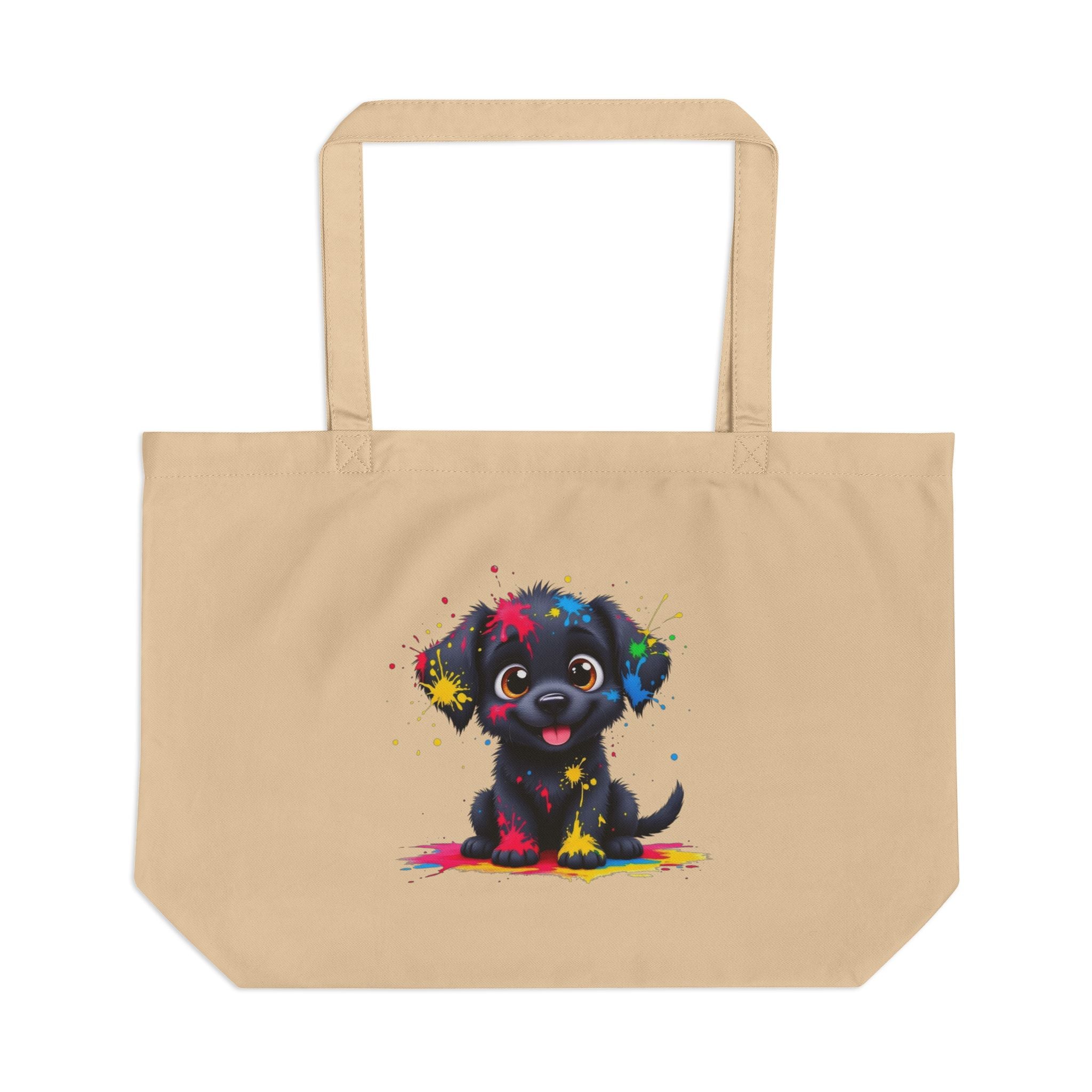 Colorful Dog Eco Tote Bag - Perfect for Pet Lovers, Grocery Shopping, Beach Days, Eco-Friendly Gift, Everyday Use