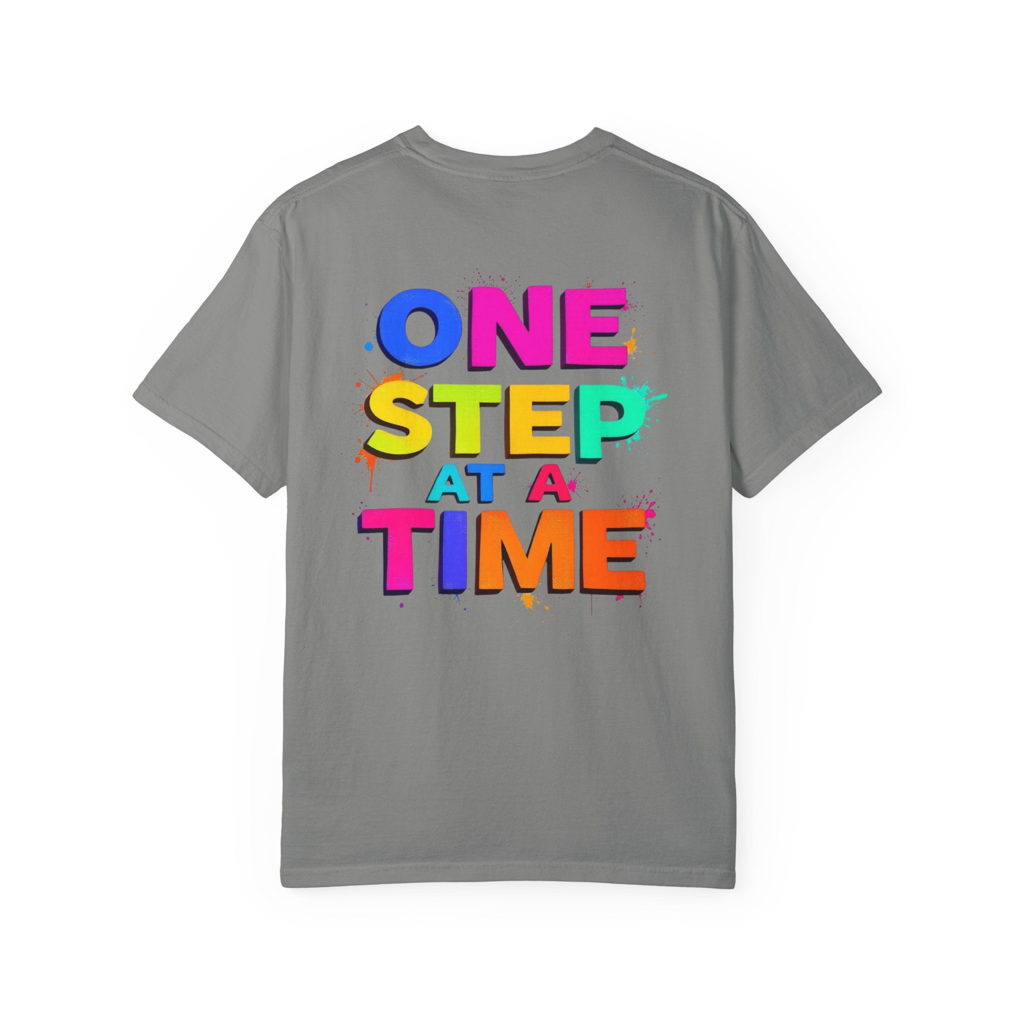 One Step at a Time Graphic T-Shirt, Unisex Vintage Tee, Perfect for Festivals, Beach Days, and Casual Wear, Gift for Sun Lovers