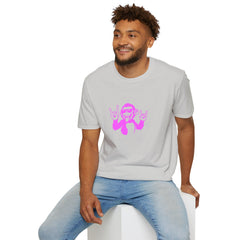 Rockin' Monkey Unisex Softstyle T-Shirt | Fun Graphic Tee | Great Gift for Music Lovers | Perfect for Parties & Casual Wear