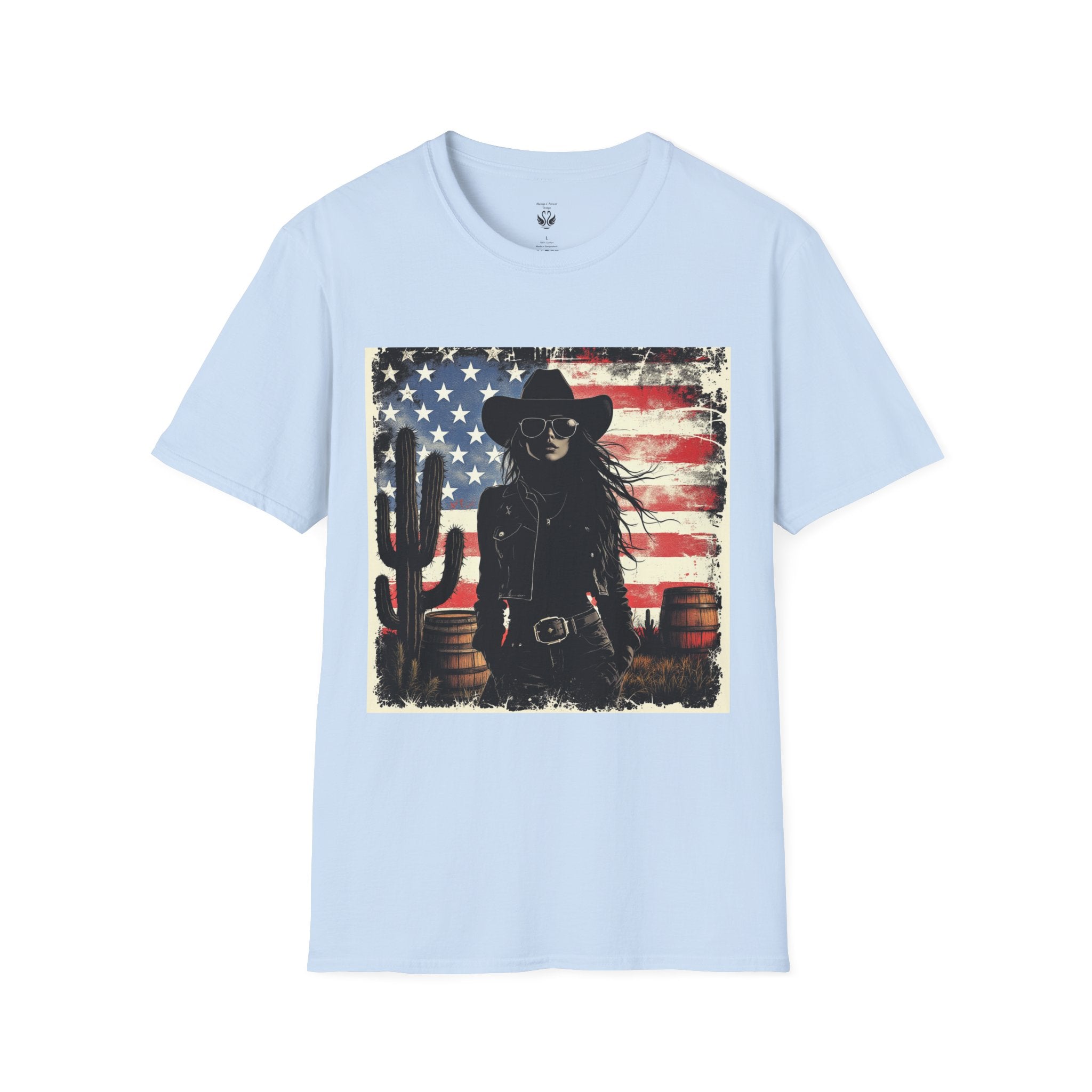 Stylish Western Graphic Tee, Cowboy T-Shirt, Americana Apparel, Unisex Casual Shirt, Summer Wardrobe Essential, Gift For Western Lovers