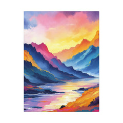 Vibrant Landscape Canvas Art Wraps - 16" Wall Decor for Nature Lovers
