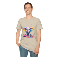 Cute Elephant Graphic T-Shirt, Fun Animal Tee, Gift for Animal Lovers, Casual Wear, Birthday, Eco-Friendly Cotton