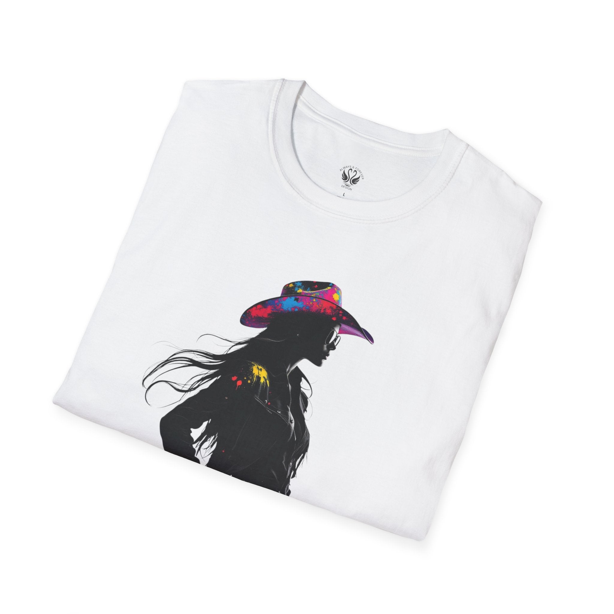Cowgirl Vibes Unisex Softstyle T-Shirt - Trendy Western Graphic Tee