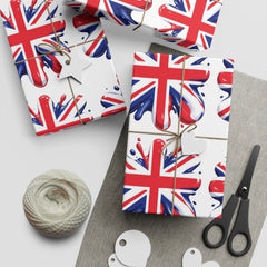 Union Jack Gift Wrapping Paper Sheets - Perfect for Celebrations & Holidays