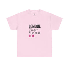 City Life Unisex Tee: London, Paris, New York Deal - Travel Shirt, Fashion Apparel, Gift for Travelers, Urban Outfit, Streetwear