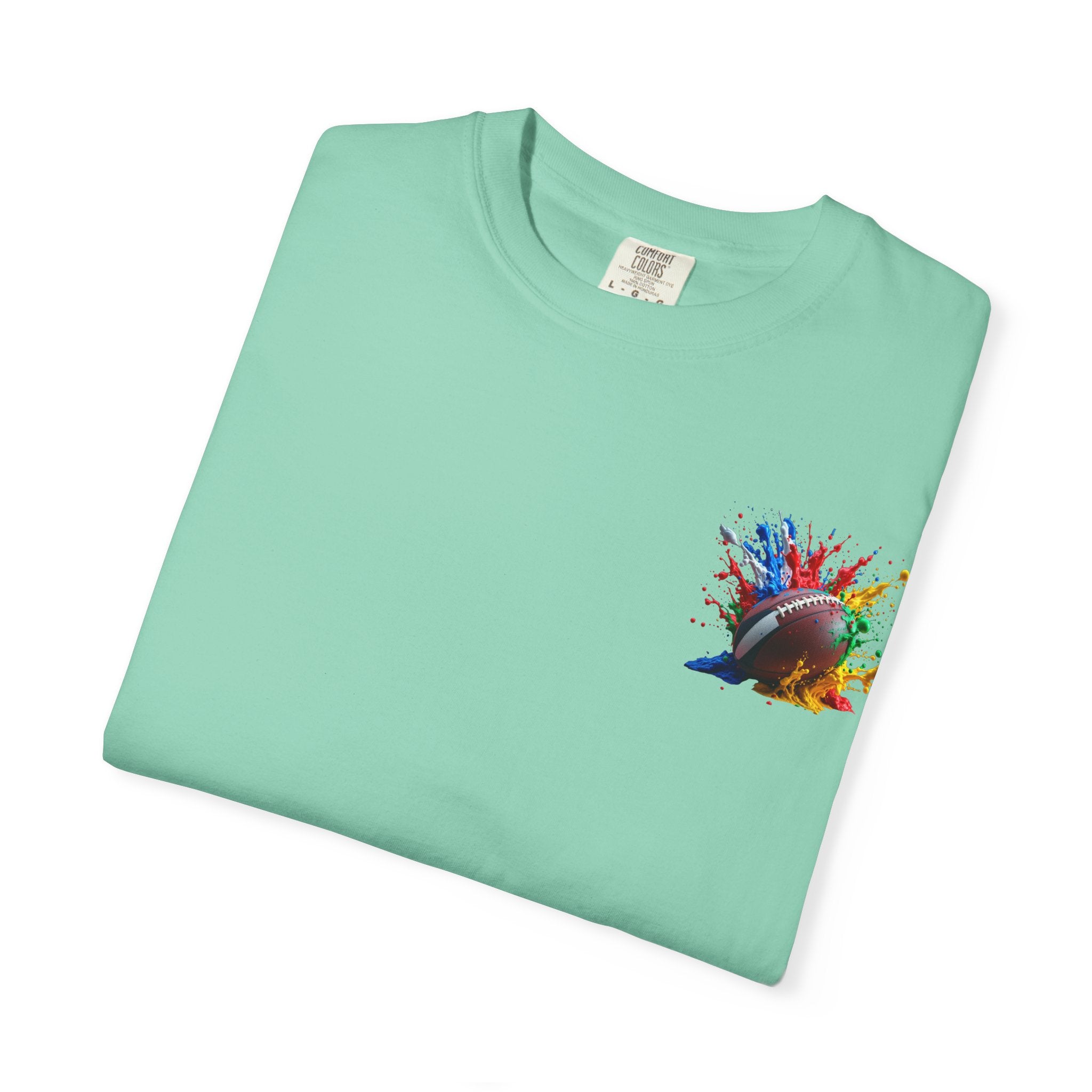 Rugby Ball Graphic T-Shirt, Unisex Vintage Tee, Perfect for Festivals, Beach Days, and Casual Wear, Gift for Sun Lovers