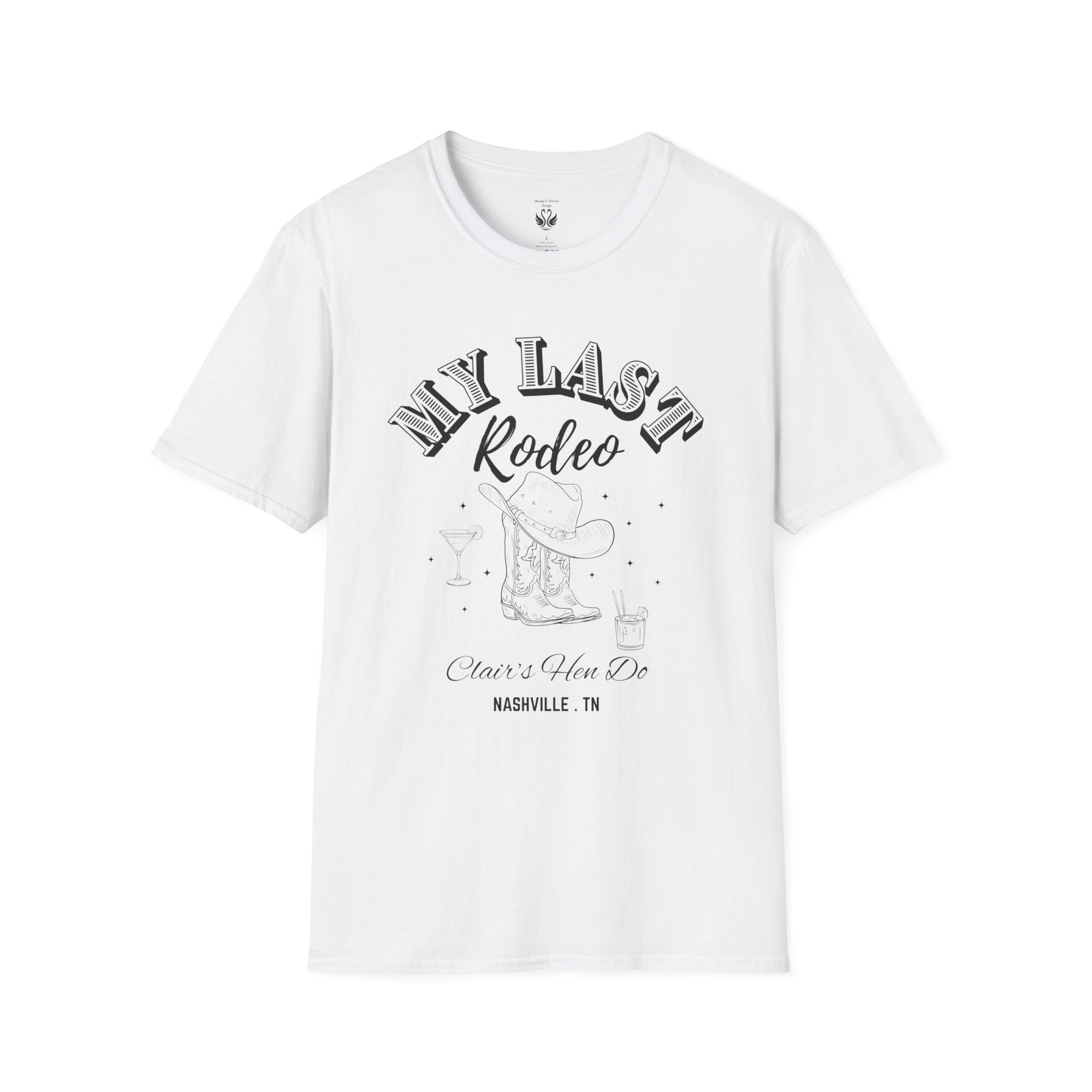My Last Rodeo T-Shirt, Unisex Softstyle Tee, Cowboy Lover Gift, Western Apparel, Festival Outfit, Casual Wear, Rodeo Enthusiast