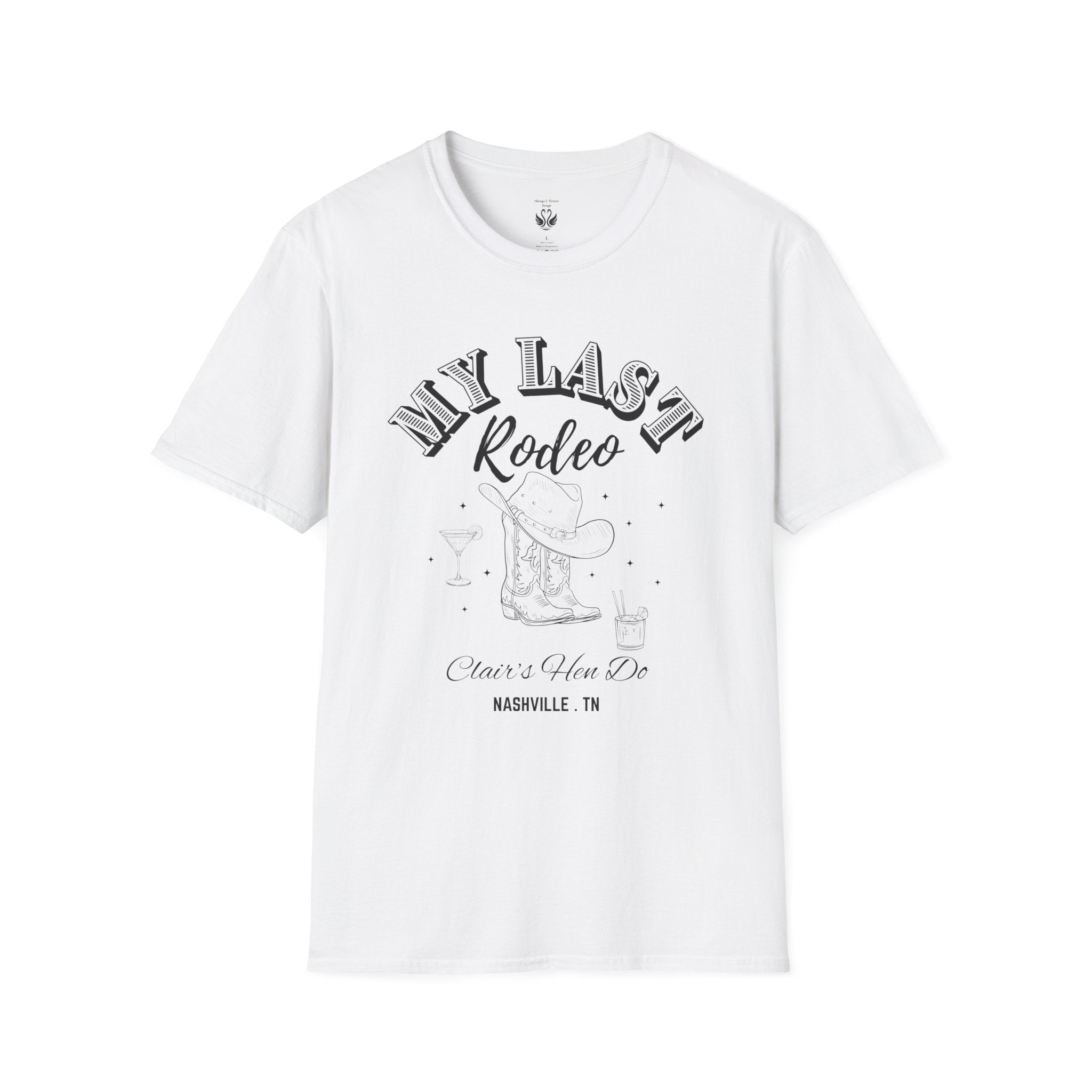 My Last Rodeo T-Shirt, Unisex Softstyle Tee, Cowboy Lover Gift, Western Apparel, Festival Outfit, Casual Wear, Rodeo Enthusiast