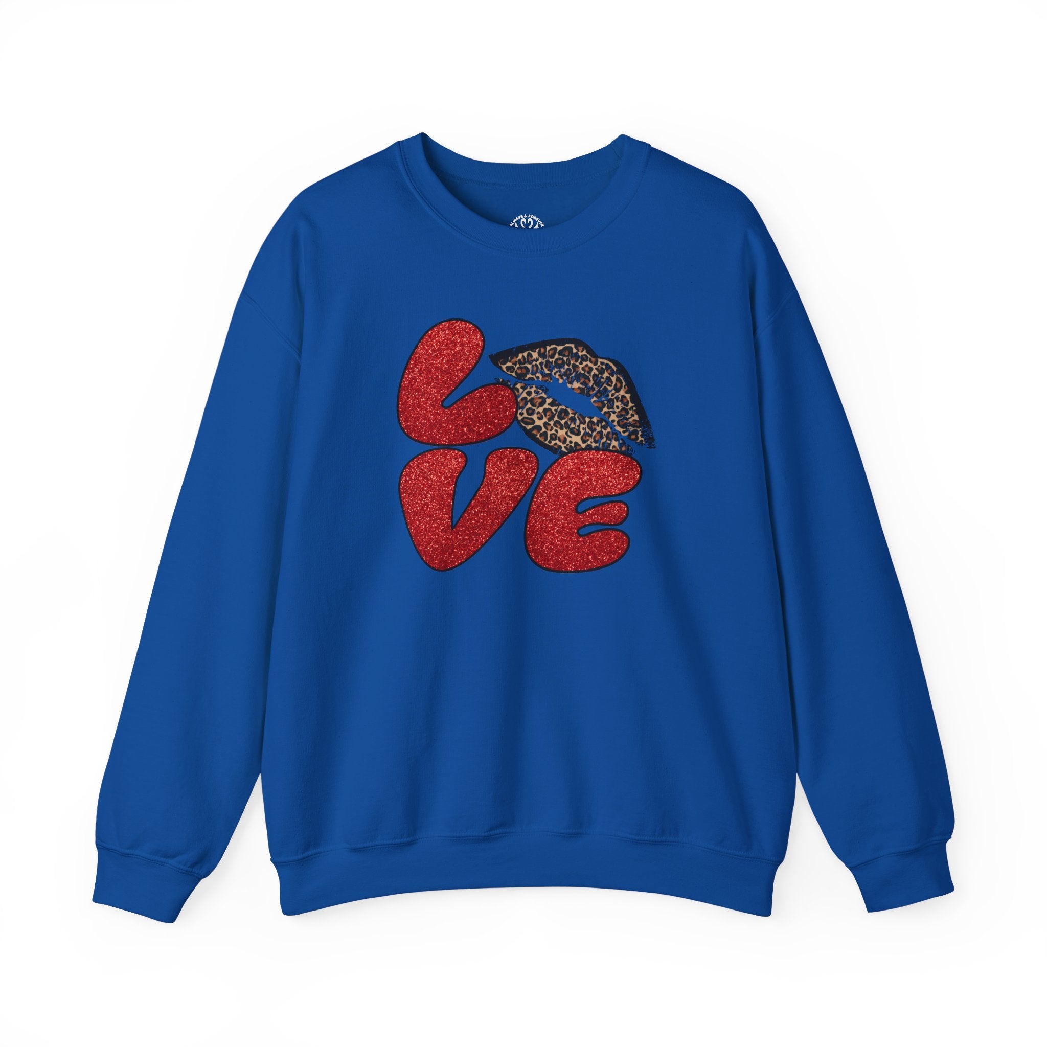Love Graphic Sweatshirt, Cozy Crewneck for Couples, Valentine's Day Gift, Trendy Casual Wear, Fashionable Lounge Top