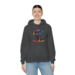 Colorful Puppy Sweatshirt - Cozy Pet Lover Hoodie, Gift for Dog Owners, Birthday Present, Dog-Themed Apparel, Animal Lover Fashion