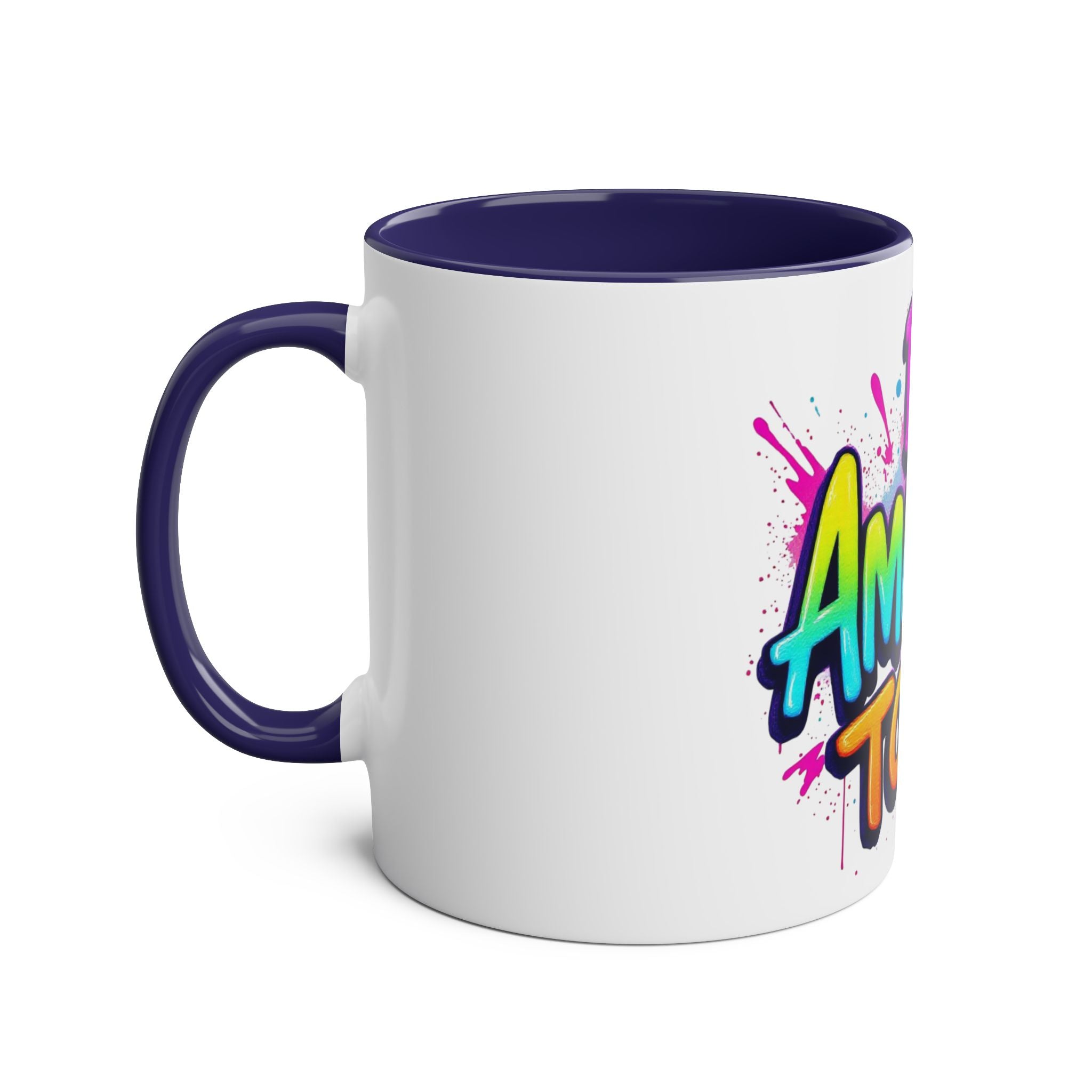 Inspirational Two-Tone Coffee Mug - Be Amazing Today! - 11oz