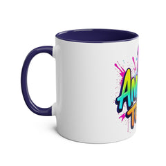 Inspirational Two-Tone Coffee Mug - Be Amazing Today! - 11oz