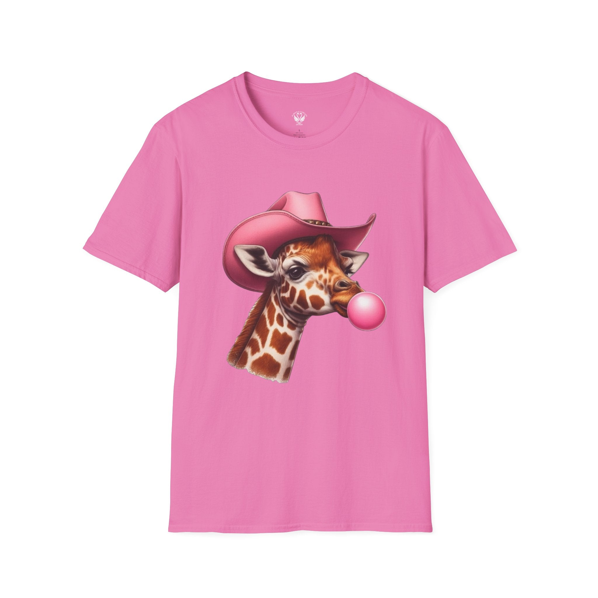 Whimsical Giraffe T-Shirt, Fun Casual Tee, Gifts for Animal Lovers, Birthday Apparel, Cute Graphic Shirt