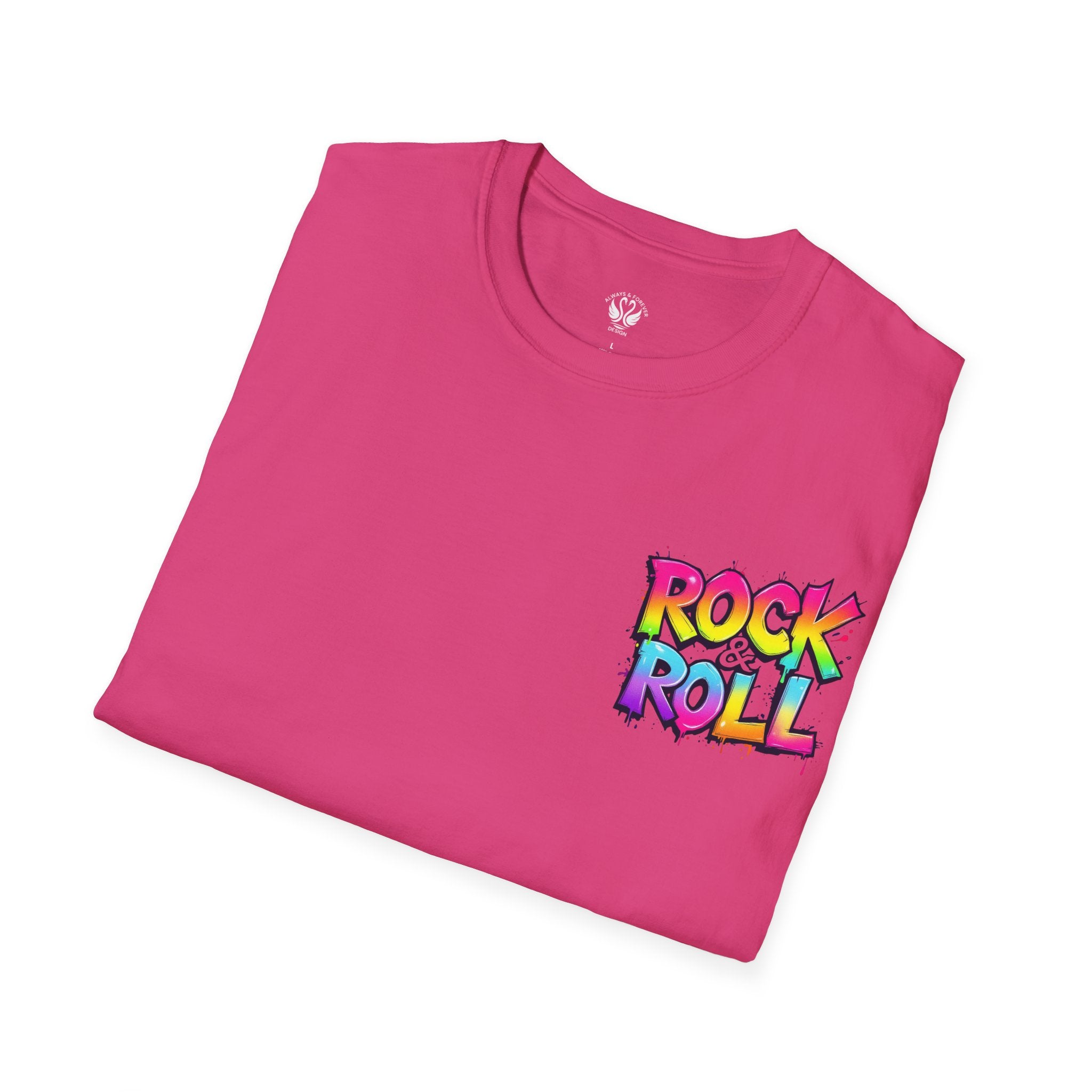 Colorful Rock & Roll Unisex T-Shirt, Vintage Music Tee, Festival Shirt, Gift for Music Lovers, Concert Apparel