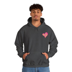 Vibrant Heart Print Hoodie - Funky Sweatshirt for Cozy Days, Perfect for Gifts, Casual Wear, Festivals, and Everyday Comfort