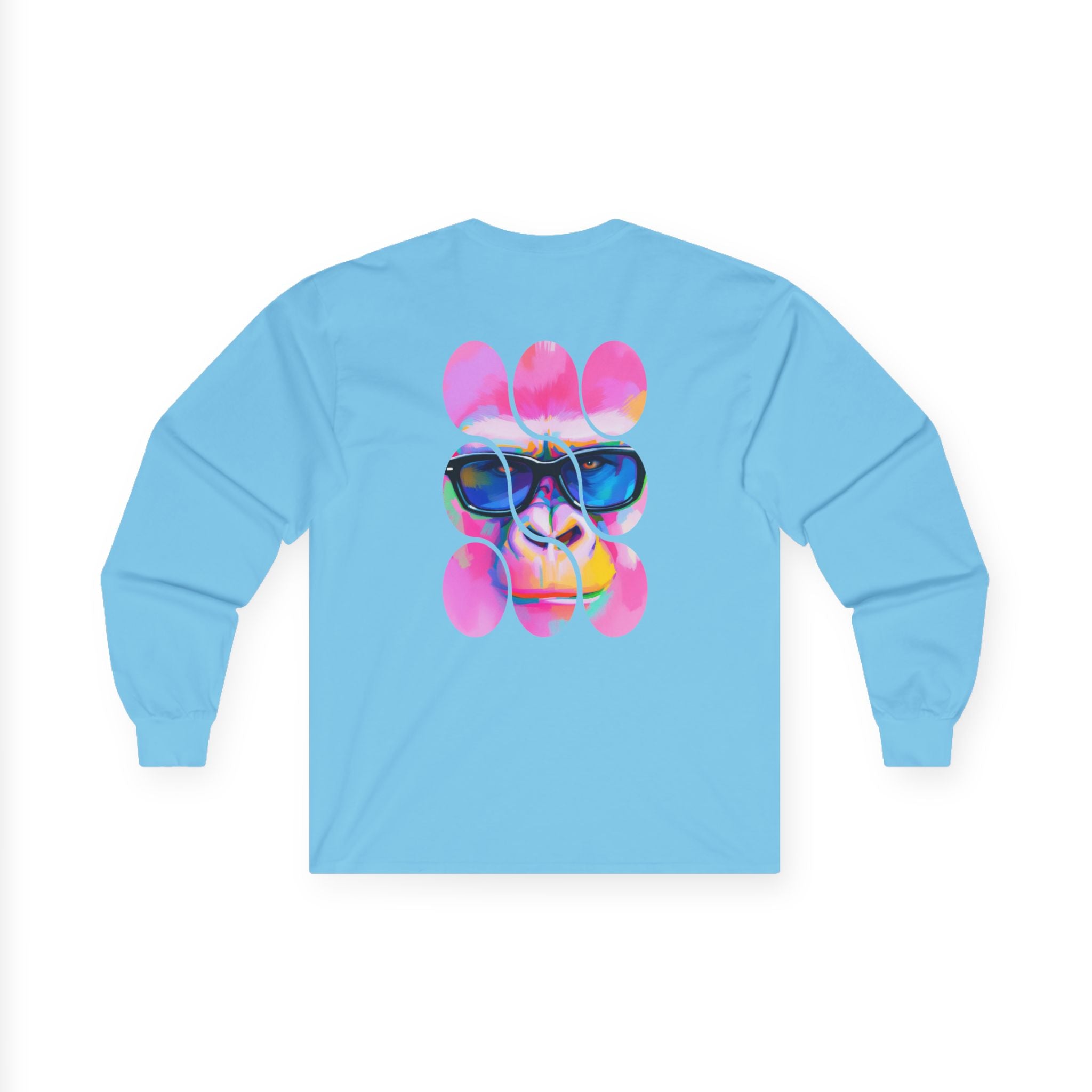 Vibrant Art-Inspired Long Sleeve Tee, Colorful T-Shirt for Artists, Gift for Birthdays, Casual Wear, Festival Outfit, Unique Graphic Tee
