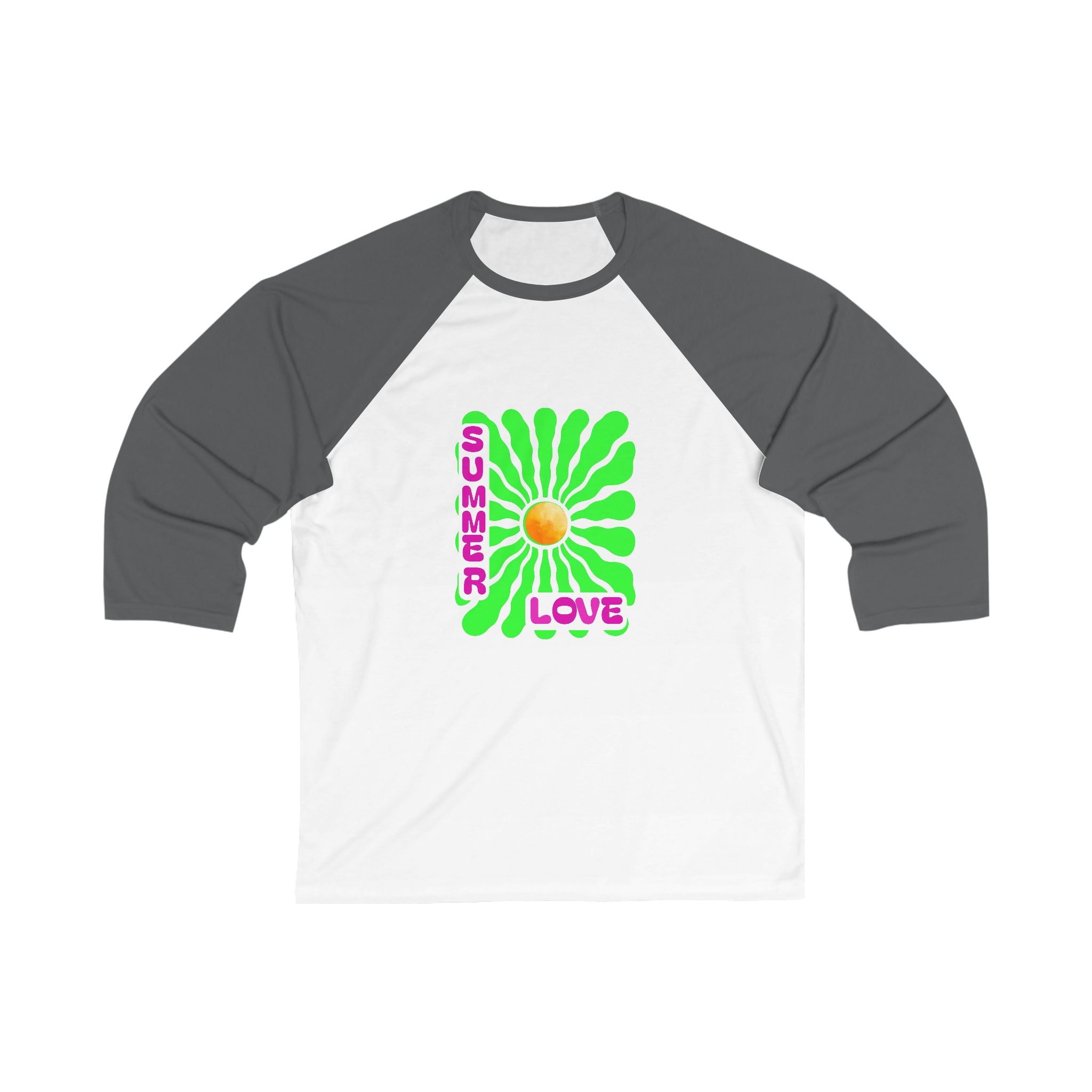 Unisex Summer Love Baseball Tee, Fun Graphic Tee, Casual Wear, Perfect for Summer Festivals, Gift for Beach Lovers