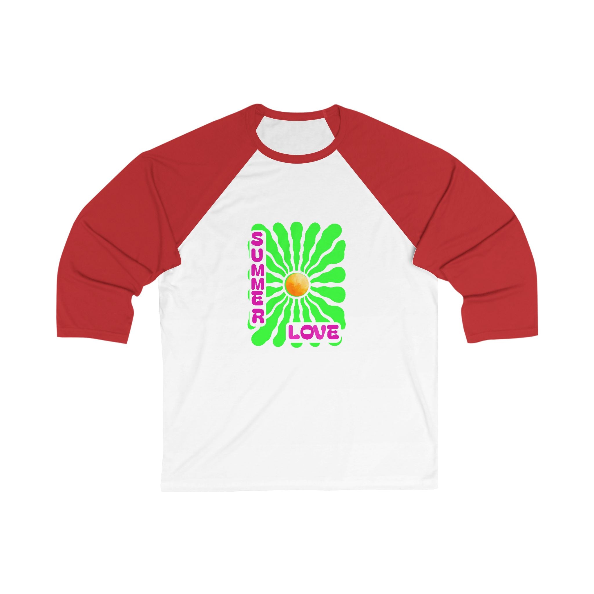 Unisex Summer Love Baseball Tee, Fun Graphic Tee, Casual Wear, Perfect for Summer Festivals, Gift for Beach Lovers