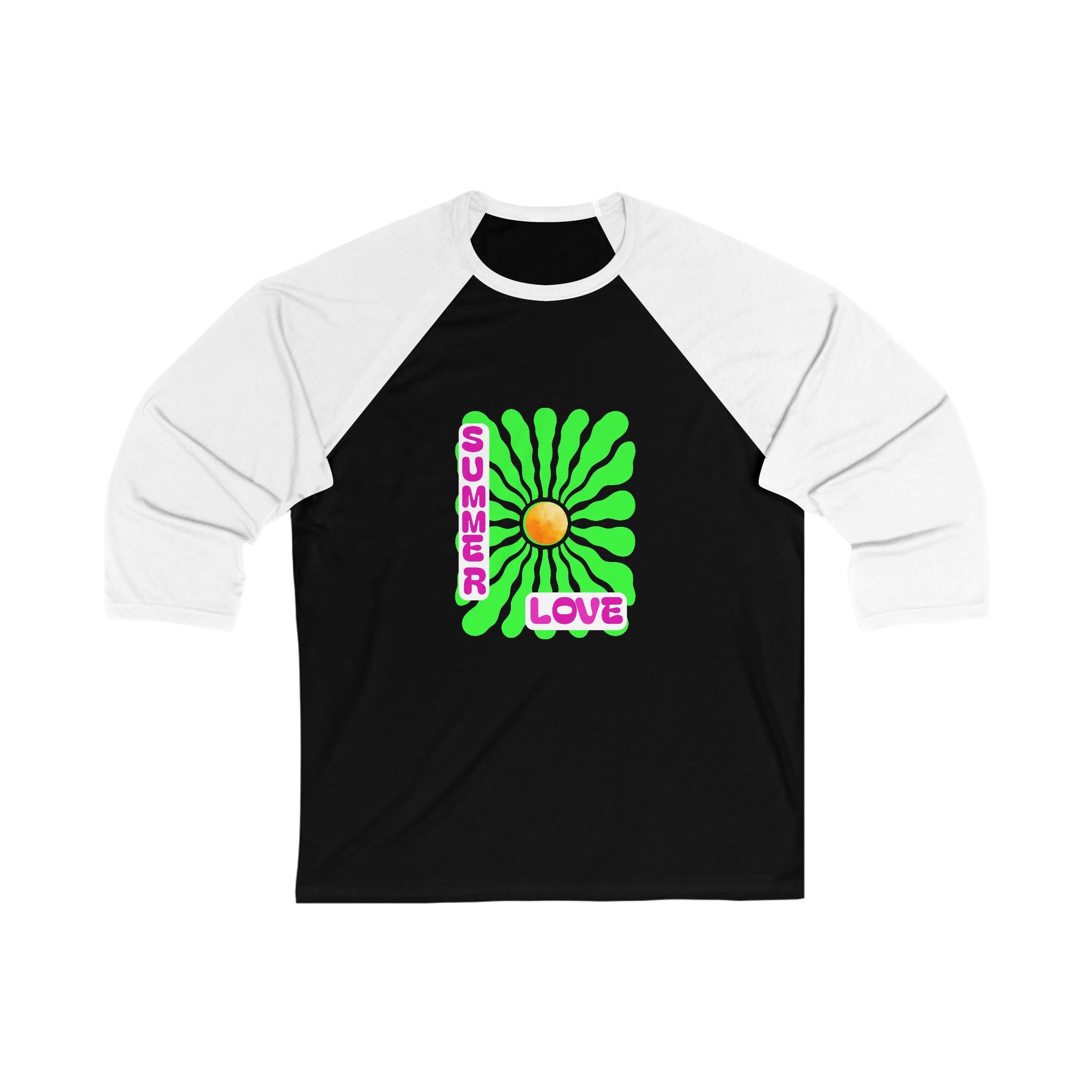Unisex Summer Love Baseball Tee, Fun Graphic Tee, Casual Wear, Perfect for Summer Festivals, Gift for Beach Lovers