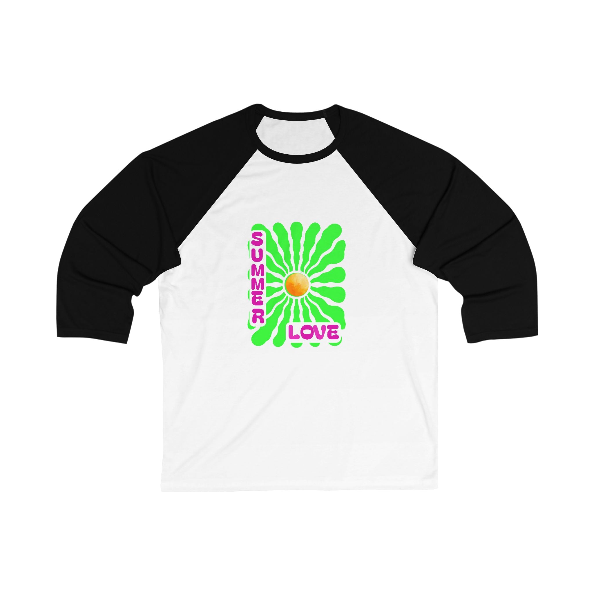 Unisex Summer Love Baseball Tee, Fun Graphic Tee, Casual Wear, Perfect for Summer Festivals, Gift for Beach Lovers