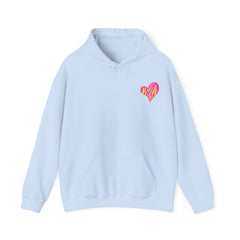 Vibrant Heart Print Hoodie - Funky Sweatshirt for Cozy Days, Perfect for Gifts, Casual Wear, Festivals, and Everyday Comfort