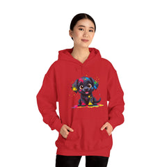 Colorful Puppy Sweatshirt - Cozy Pet Lover Hoodie, Gift for Dog Owners, Birthday Present, Dog-Themed Apparel, Animal Lover Fashion