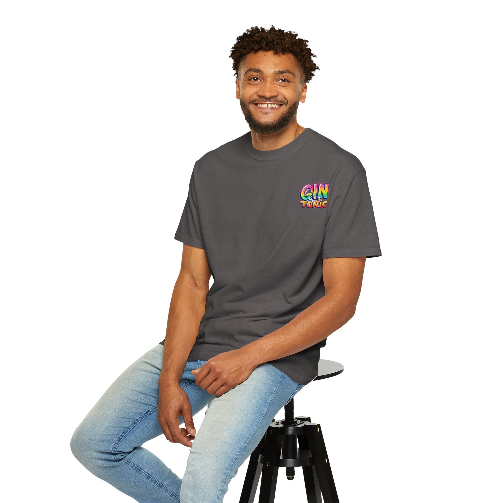 Gin is my Tonic Graphic T-Shirt, Unisex Vintage Tee, Perfect for Festivals, Beach Days, and Casual Wear, Gift for Sun Lovers