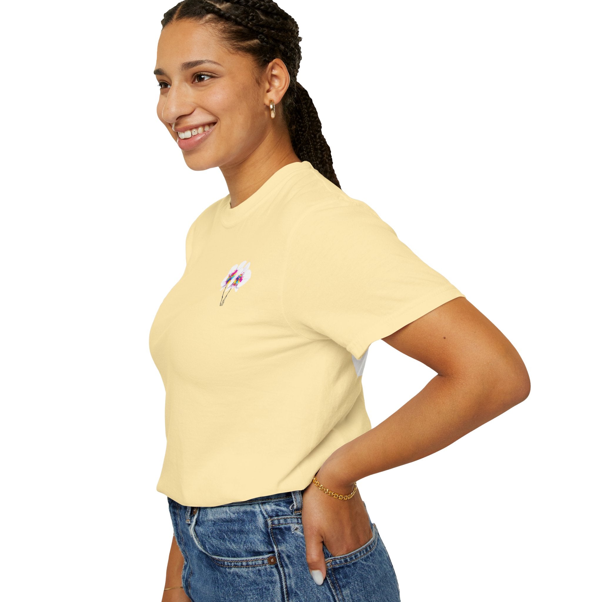 Flower  Unisex Party T-Shirt - Bright & Fun Graphic Tee for Celebrations, Summer Events, Festivals, Birthdays, Casual Wear