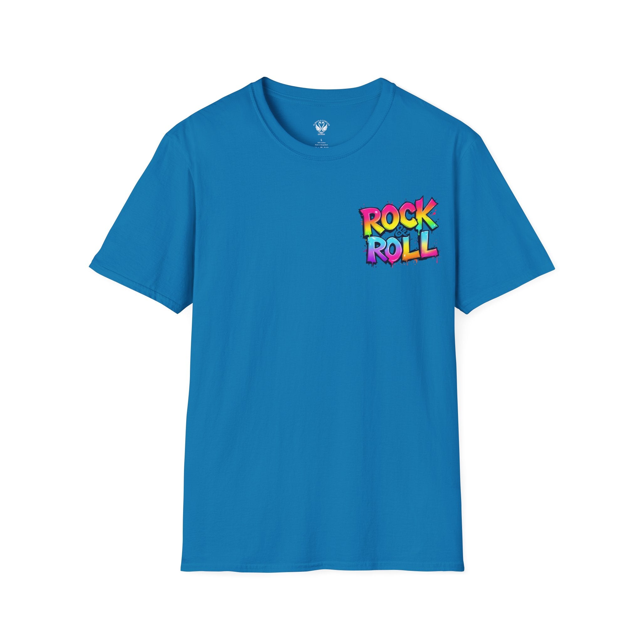 Colorful Rock & Roll Unisex T-Shirt, Vintage Music Tee, Festival Shirt, Gift for Music Lovers, Concert Apparel