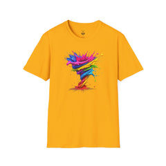 Vibrant Splash Art Tee, Colorful Unisex T-Shirt, Fun Graphic Tee, Summer Festival Top, Gift for Art Lovers, Casual Everyday Wear