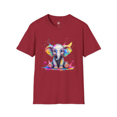 Cute Elephant Graphic T-Shirt, Fun Animal Tee, Gift for Animal Lovers, Casual Wear, Birthday, Eco-Friendly Cotton
