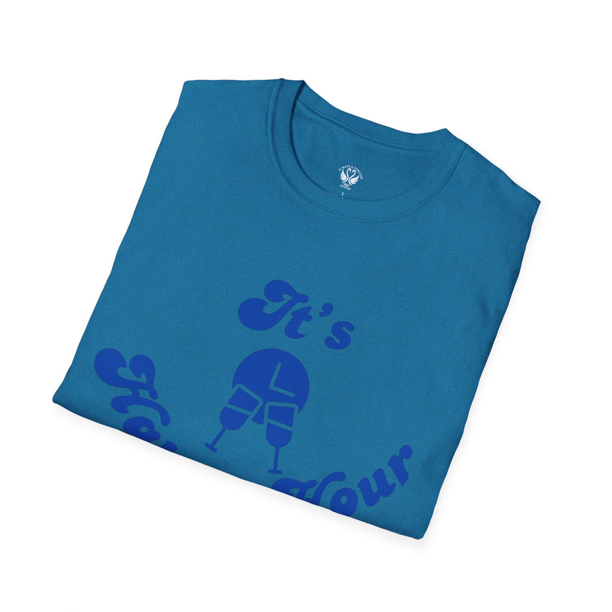 Unisex Happy Hour T-Shirt, Perfect for Parties, Casual Outings, Gifts, and Celebrations