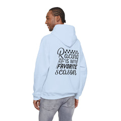 Racing-Themed Hooded Sweatshirt, Ideal for Race Fans, Comfortable, Casual Wear, Great Gift for Motorsports Enthusiasts, Unisex Design