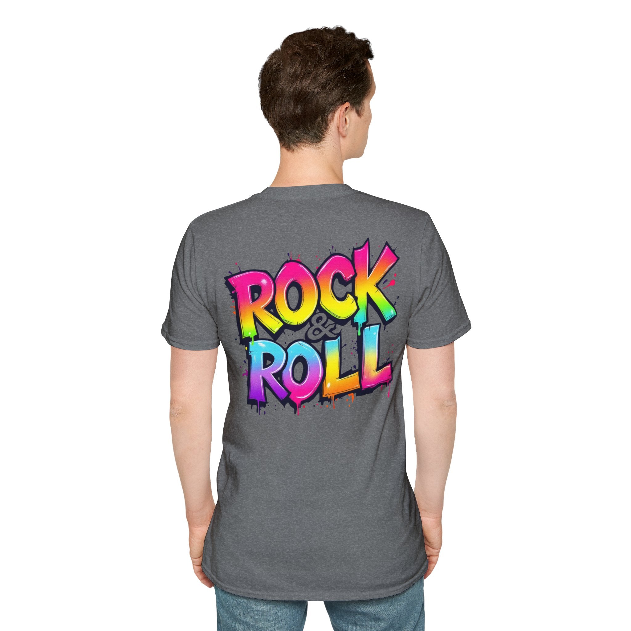 Colorful Rock & Roll Unisex T-Shirt, Vintage Music Tee, Festival Shirt, Gift for Music Lovers, Concert Apparel