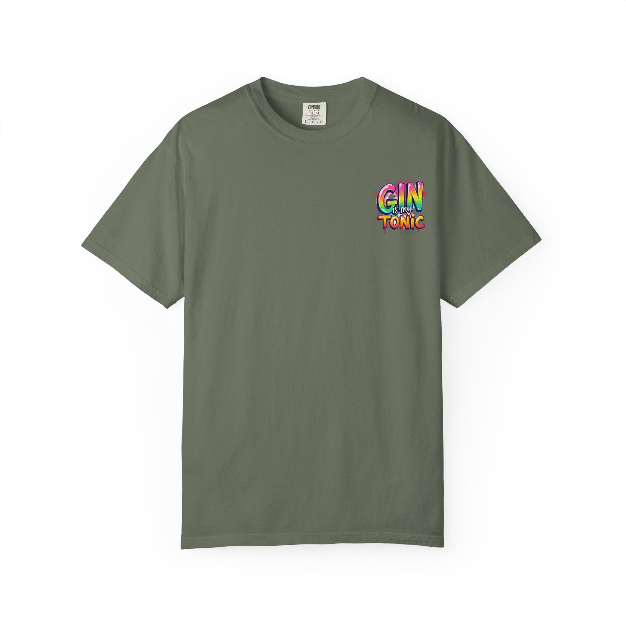 Gin is my Tonic Graphic T-Shirt, Unisex Vintage Tee, Perfect for Festivals, Beach Days, and Casual Wear, Gift for Sun Lovers