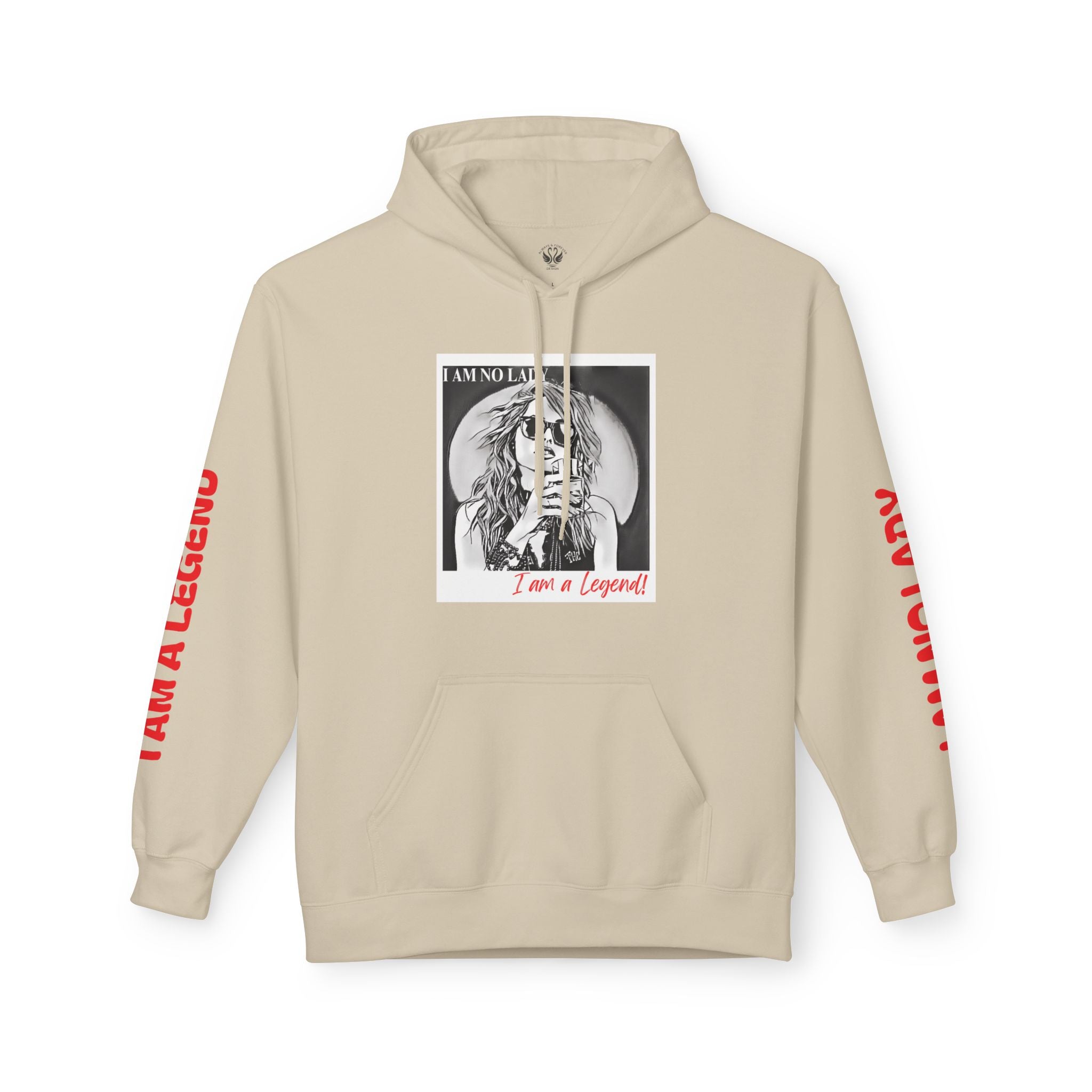 Legendary Spirit Hoodie - Unisex Fleece Sweatshirt, Motivational Gift, Trendy Streetwear, Perfect for Casual Days, Unique Statement Piece