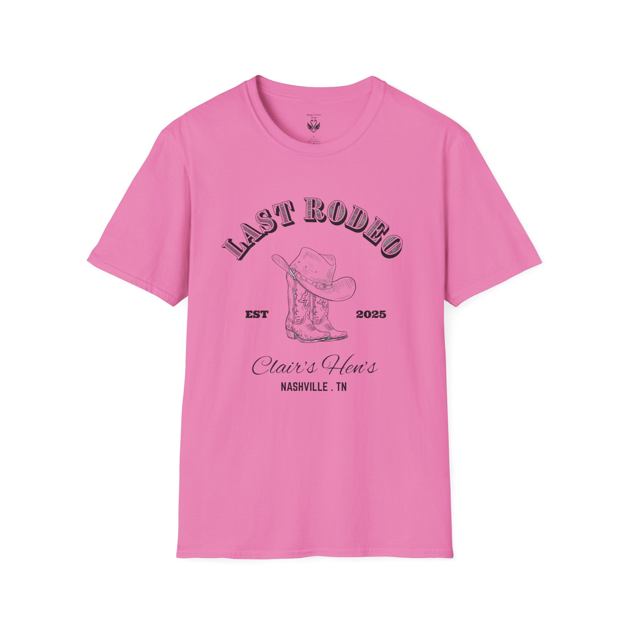 Last Rodeo Unisex Softstyle T-Shirt, Vintage Western Tee, Country Music Shirt, Nashville Souvenir, Festival Apparel