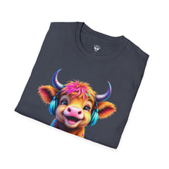 Cute Cow Graphic T-Shirt, Fun Animal Tee, Unisex Casual Wear, Gift for Cow Lovers, Trendy Summer Shirt